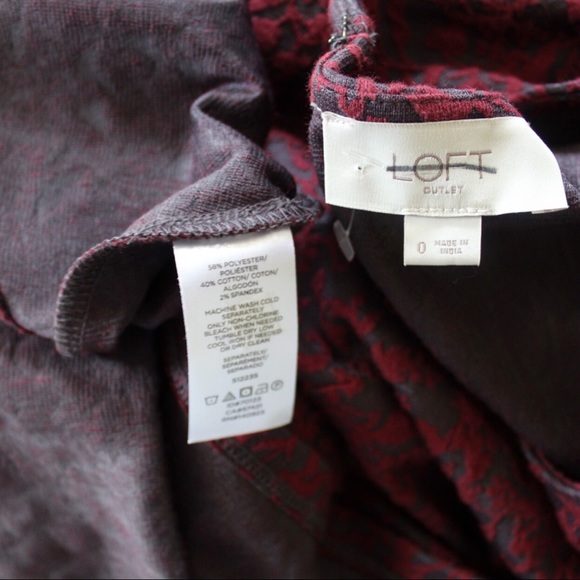 LOFT Raised Floral Embroidered Fit & Flare Dress 0 - Picture 7 of 8